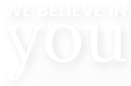 We believe in you logo