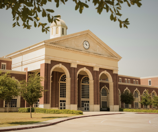 Exterior shot of an old institution